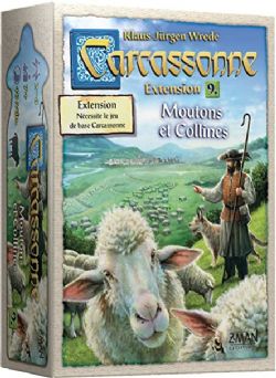 JEU CARCASSONNE - EXTENSION 9 : MOUTONS ET COLLINES